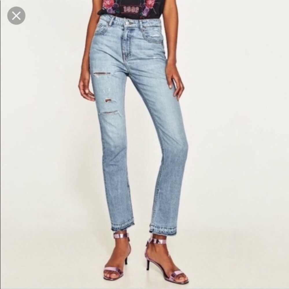 Zara high rise jeans!